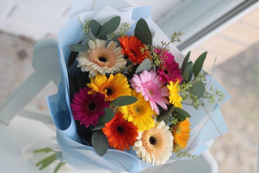 Букет мини герберы в Кузьмоловском Букет цветов из: Герберы в Кузьмоловском