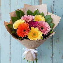 Букет яркий день в Кузьмоловском Букет цветов из: Герберы в Кузьмоловском