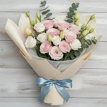 Букет шампанское в Кузьмоловском Букет цветов из: Лизиантусы в Кузьмоловском