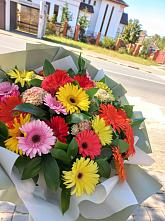 Букет цветов из:  Герберы #REPLACE_PRED# Кузьмоловском