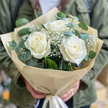 Букет цветов из:  Розы в Кузьмоловском