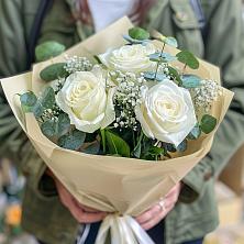 Букет Нежные грёзы в Кузьмоловском Букет цветов из: Розы в Кузьмоловском