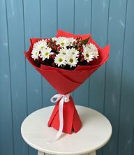 Букет ягоды на снегу в Кузьмоловском Букет цветов из: Хризантемы в Кузьмоловском