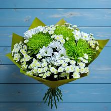 Букет цветов из:  Хризантемы #REPLACE_PRED# Кузьмоловском