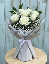 Букет цветов из:  Розы в Кузьмоловском