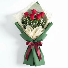 Букет рубиновое очарование в Кузьмоловском Букет цветов из: Розы в Кузьмоловском
