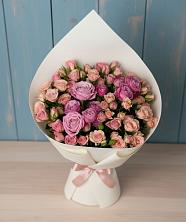 Букет Нежная розовость в Кузьмоловском Букет цветов из: Розы в Кузьмоловском