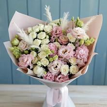Букет цветов из:  Альстромерии и Розы в Кузьмоловском